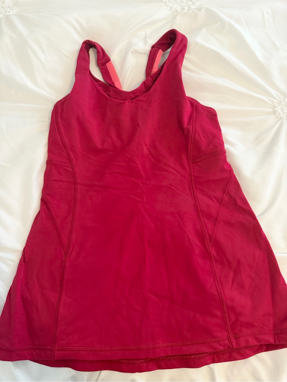 Lululemon Women's Athletic Tank Dress in Berry Pink - Size 6